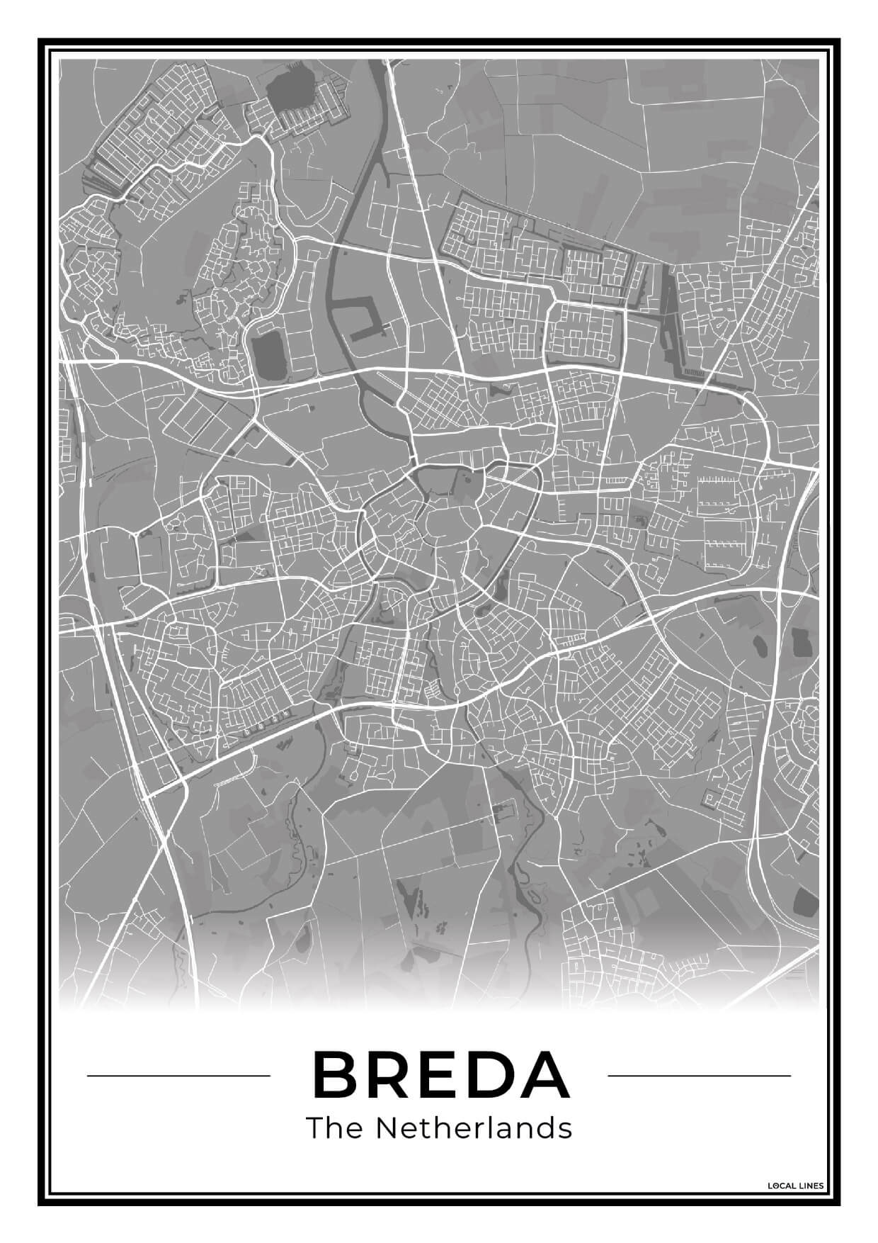 Plattegrond Breda Dark