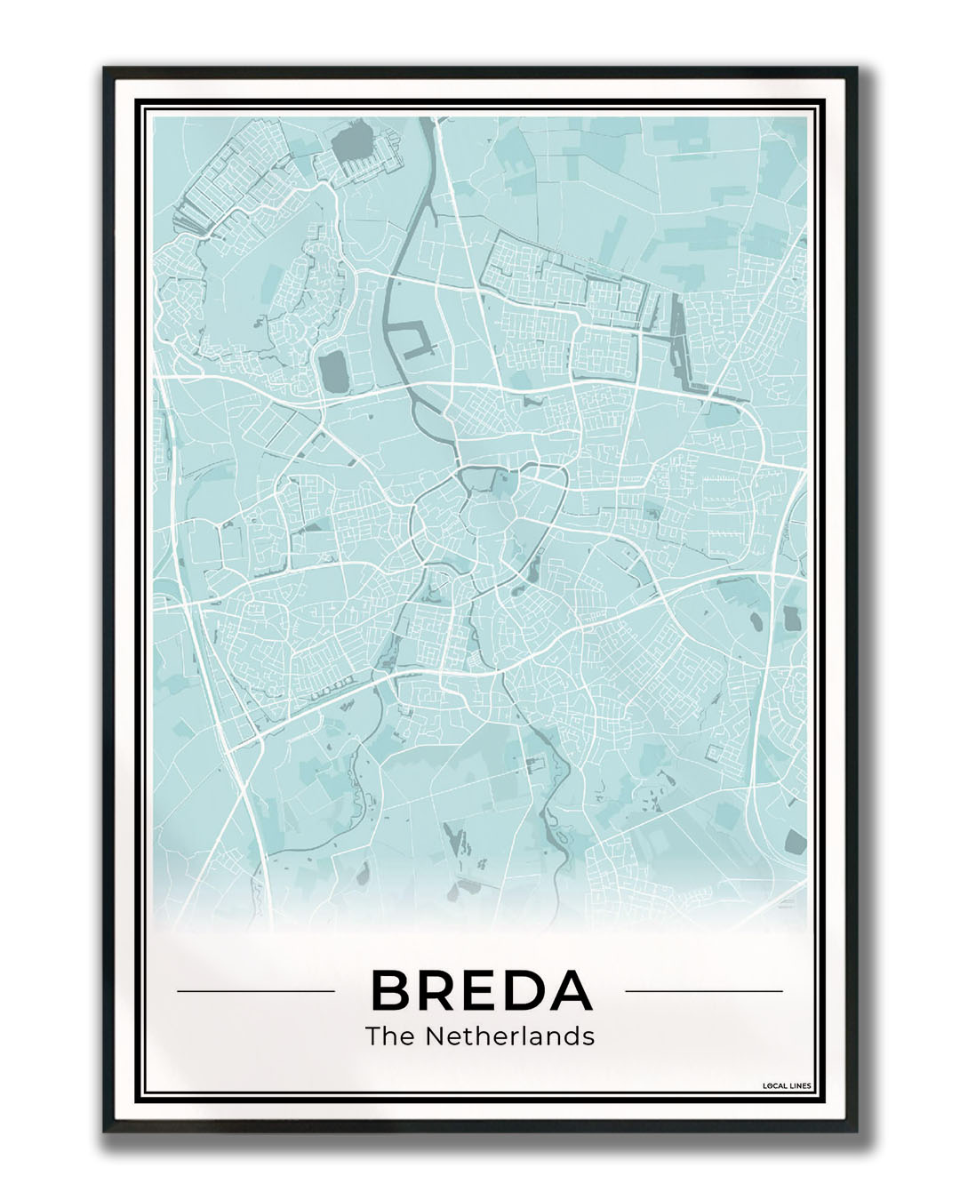 Plattegrond Breda Ingelijst Sky