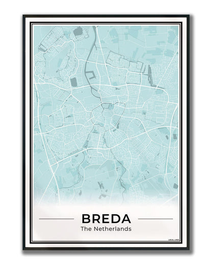 Plattegrond Breda Ingelijst Sky