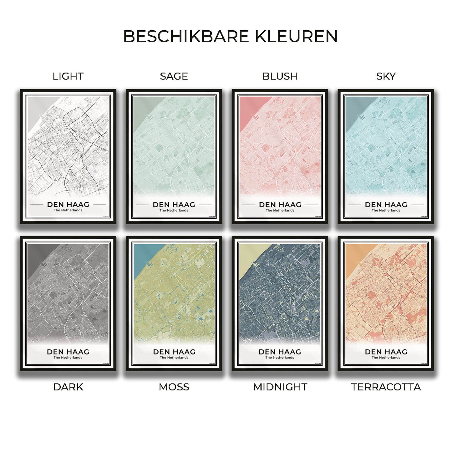 Plattegrond Den Haag Beschikbare Kleuren Algemeen