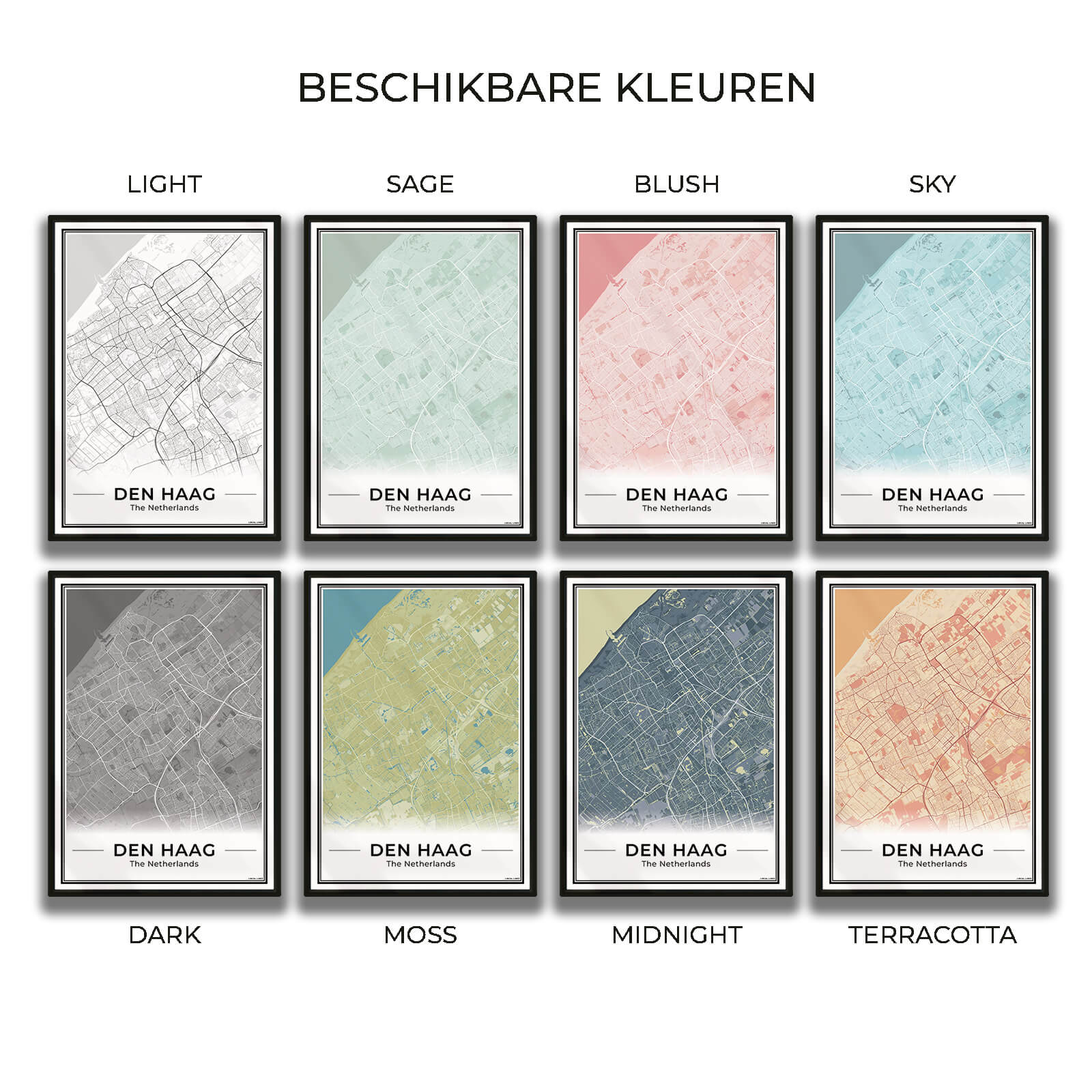Plattegrond Den Haag Beschikbare Kleuren Algemeen