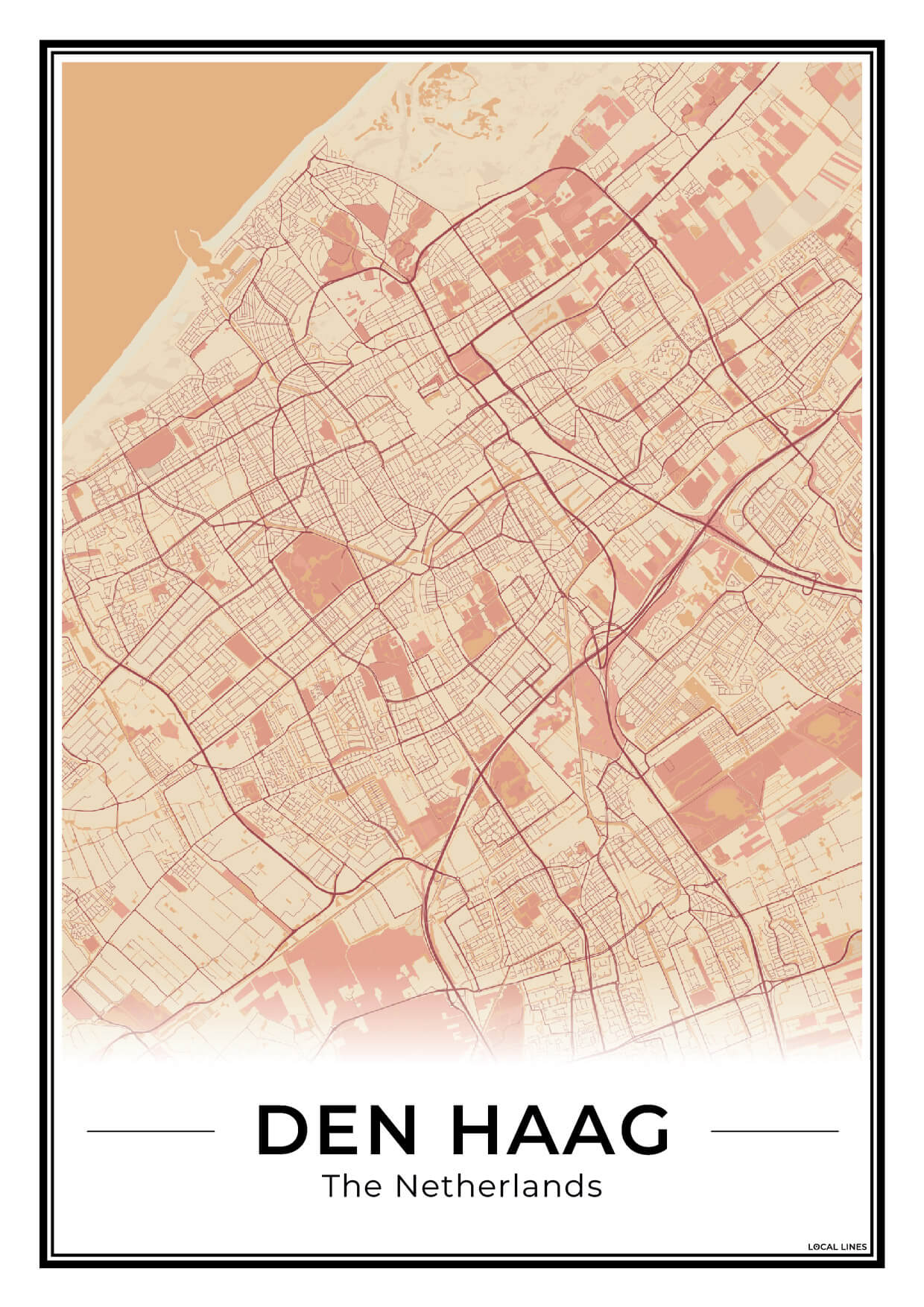 Plattegrond Den Haag Terracotta