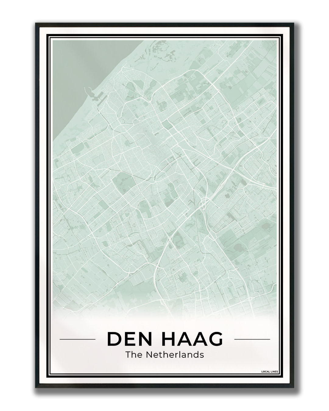 Plattegrond Den Haag Sage ingelijst