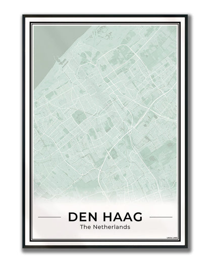 Plattegrond Den Haag Sage ingelijst