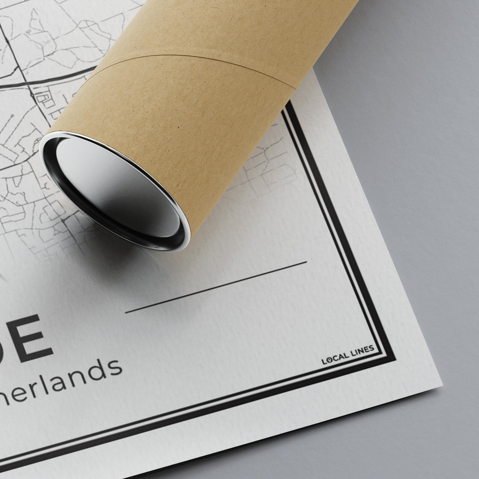 Plattegrond Ede Poster voor Wanddecoratie Detail van 300gsm Papier Algemeen