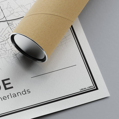 Plattegrond Ede Poster voor Wanddecoratie Detail van 300gsm Papier Algemeen