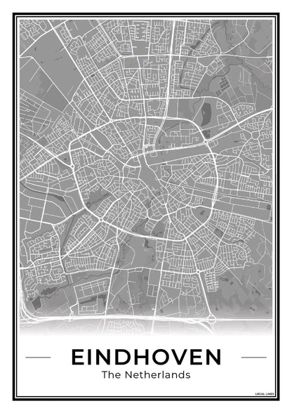 Plattegrond Eindhoven Dark