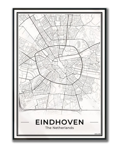 Plattegrond Eindhoven Light ingelijst