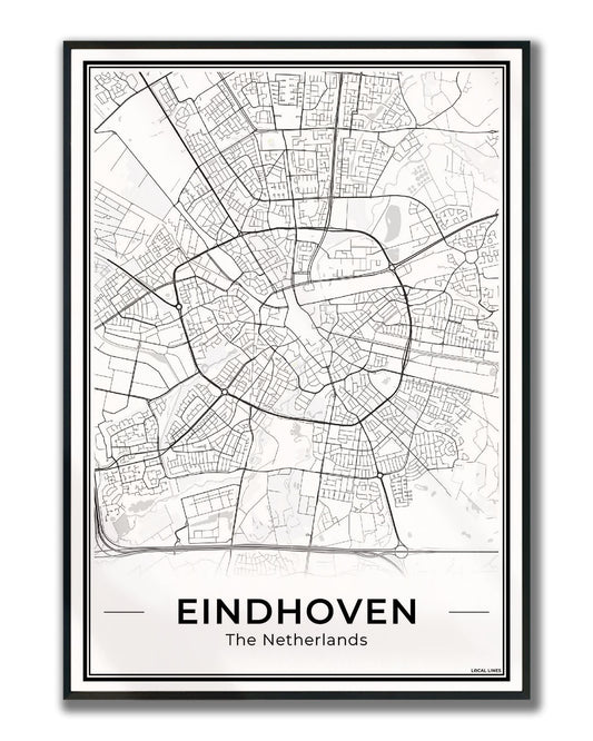 Plattegrond Eindhoven Light ingelijst