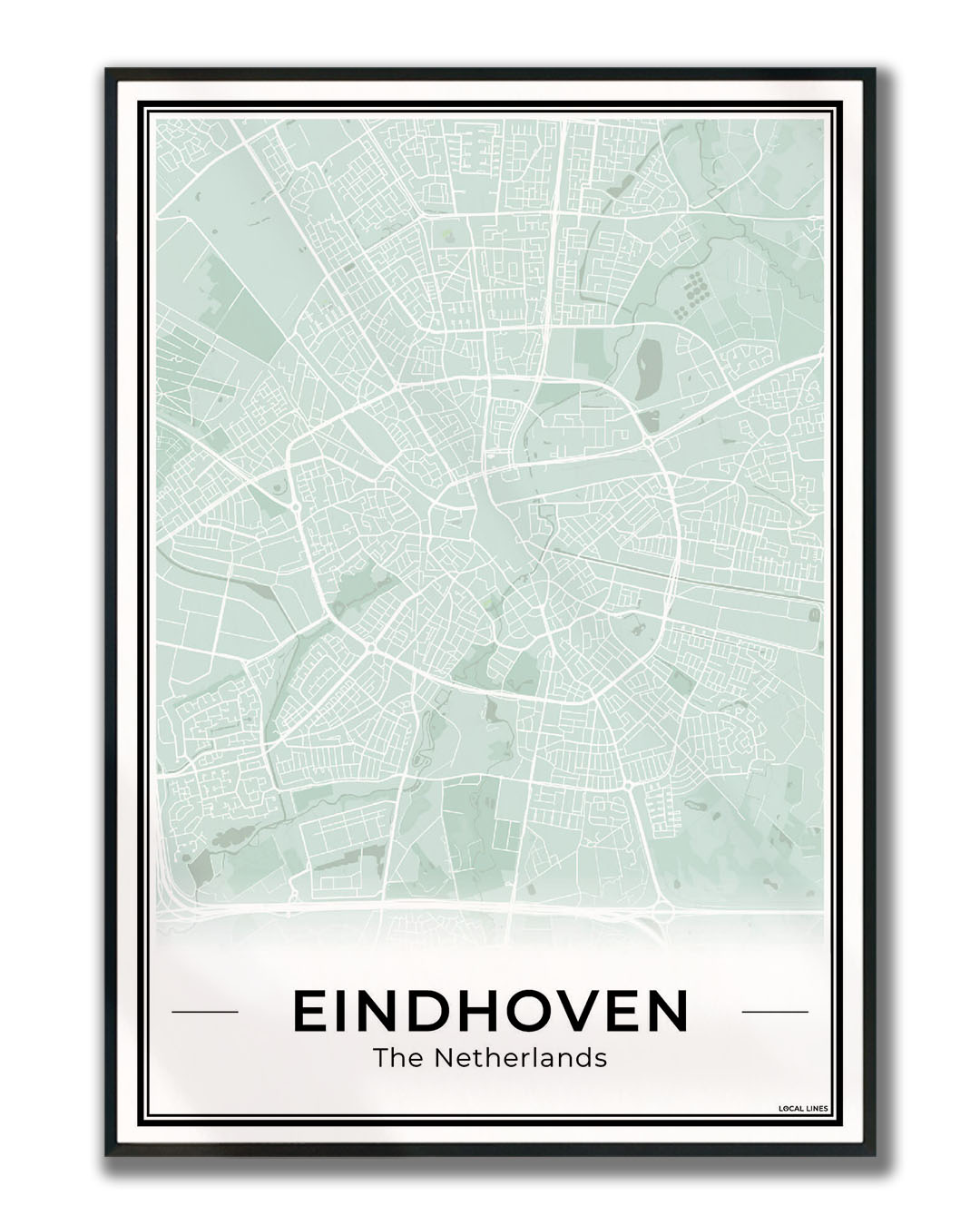 Plattegrond Eindhoven Sage ingelijst