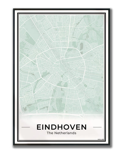 Plattegrond Eindhoven Sage ingelijst