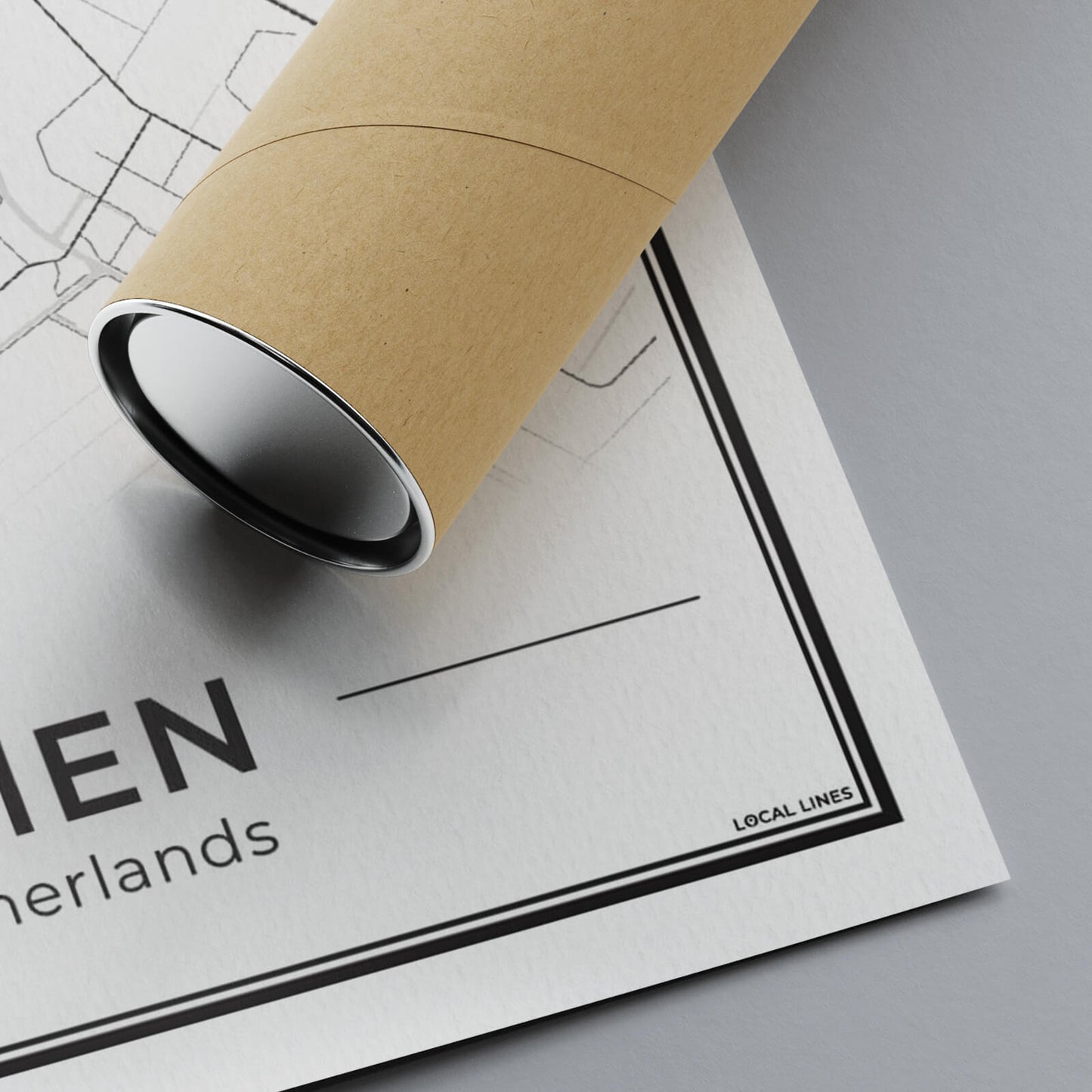Kaart Plattegrond Emmen Poster voor Wanddecoratie detail van papier Algemeen