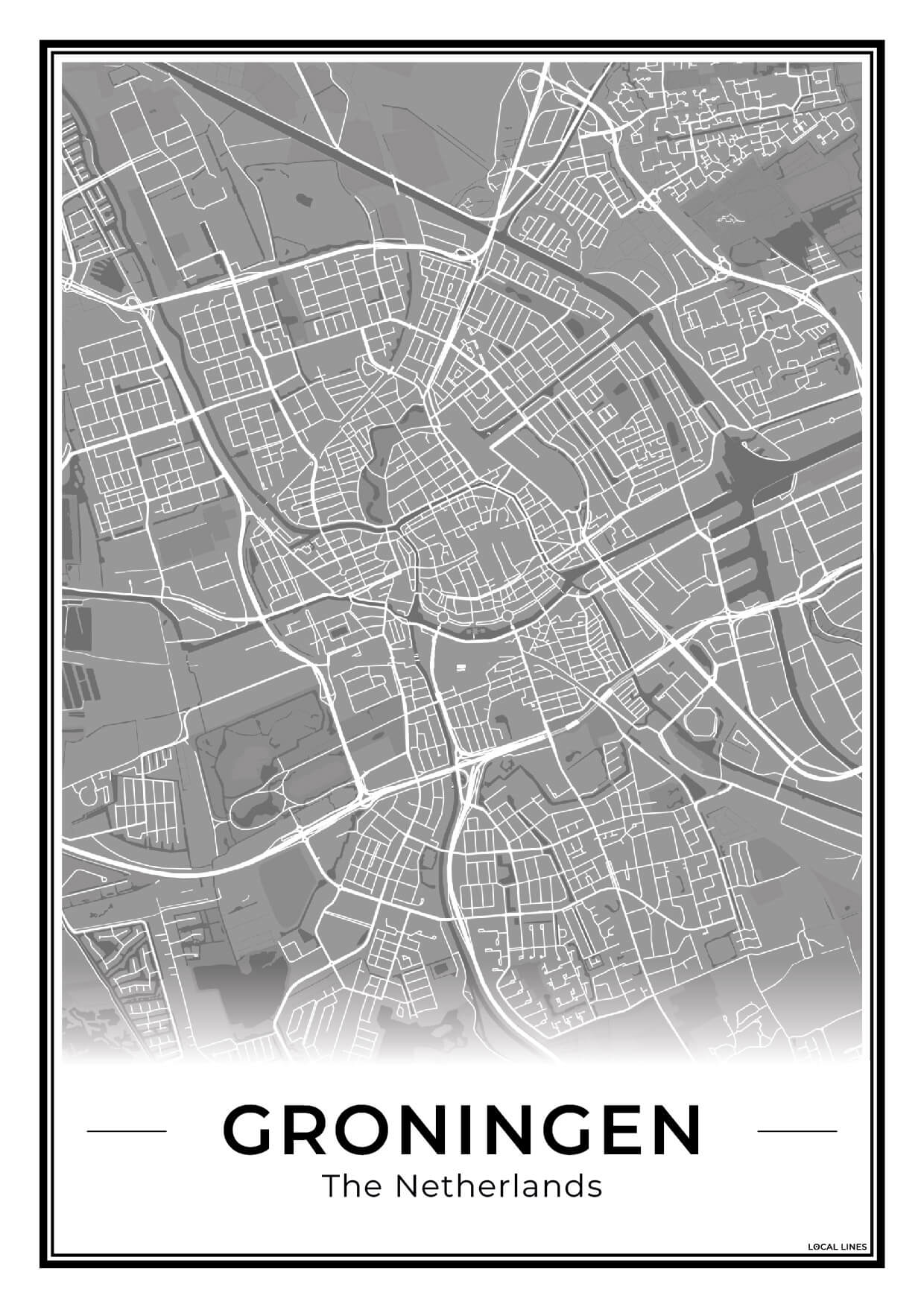 Plattegrond Groningen Dark