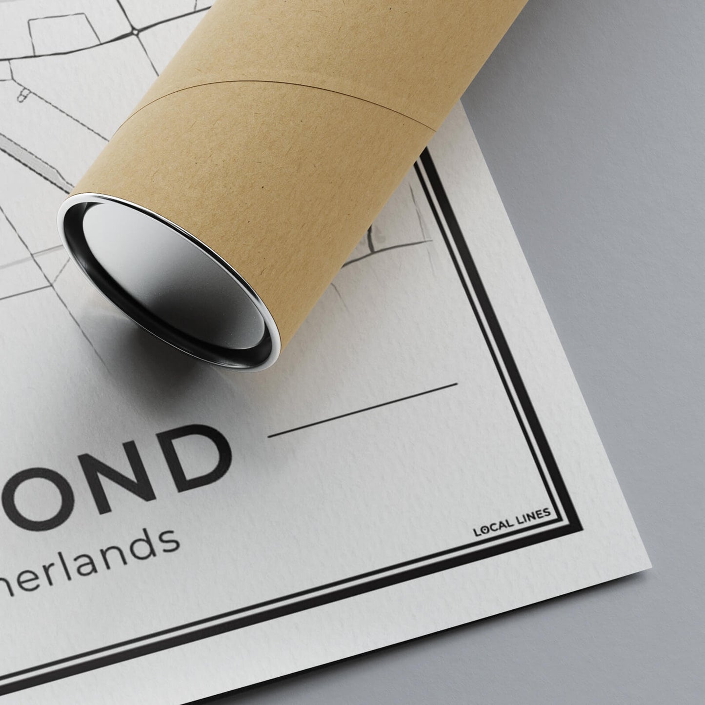 Stadskaart Helmond Plattegrond Poster voor Wanddecoratie 300gsm Papier Algemeen