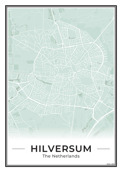 Stadskaart Hilversum Plattegrond voor Woonkamer Sage