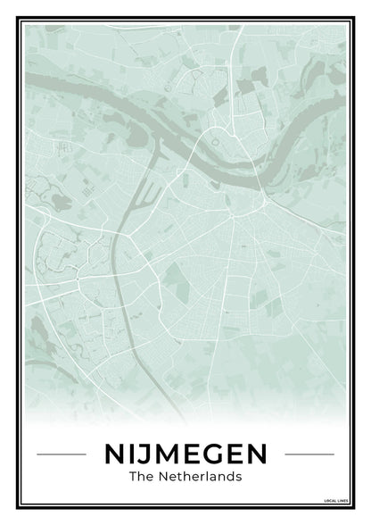 Plattegrond Nijmegen kaart Sage