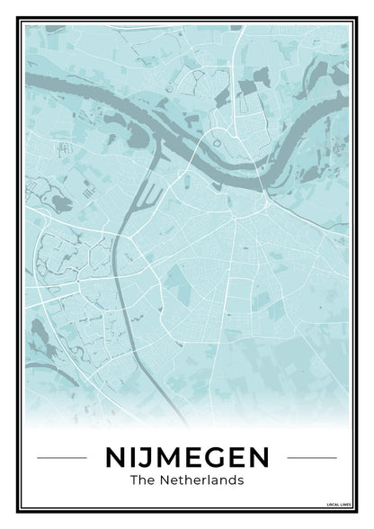 Plattegrond Nijmegen kaart Sky