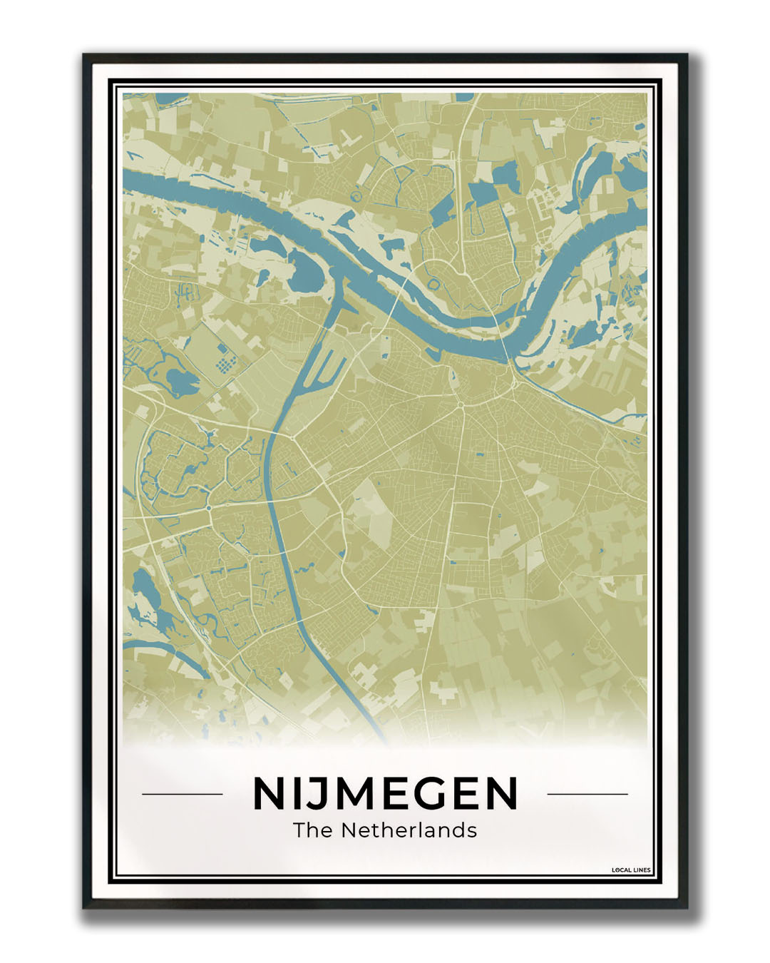 Plattegrond Nijmegen kaart Moss