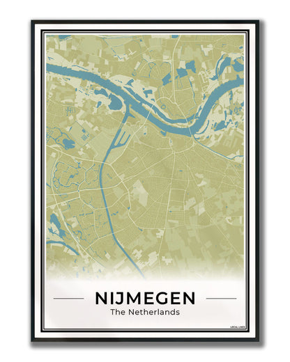 Plattegrond Nijmegen kaart Moss