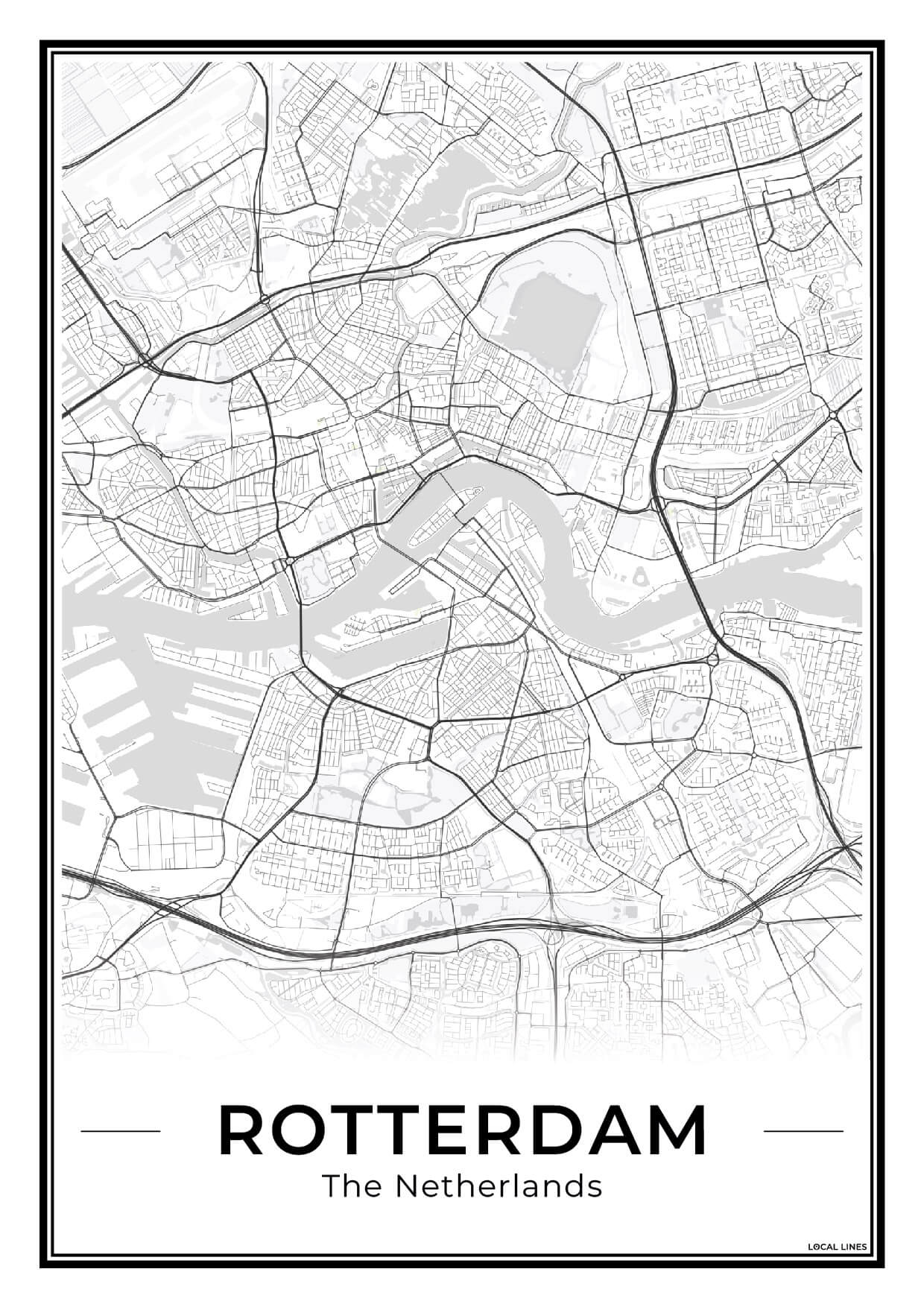 Stadskaart Rotterdam Light