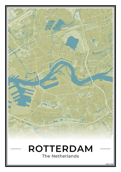 Stadskaart Rotterdam Moss