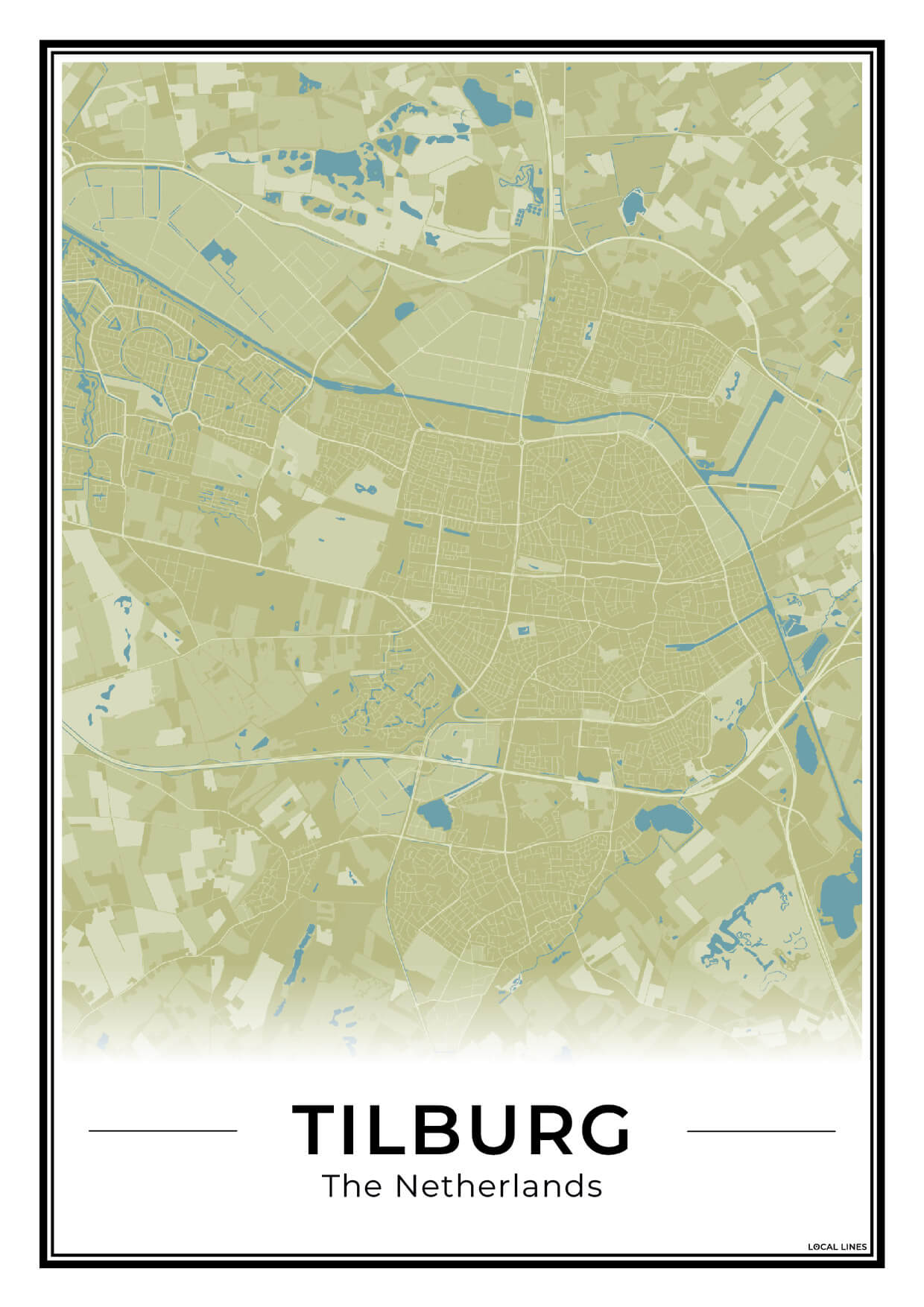 Plattegrond Tilburg Stad Moss