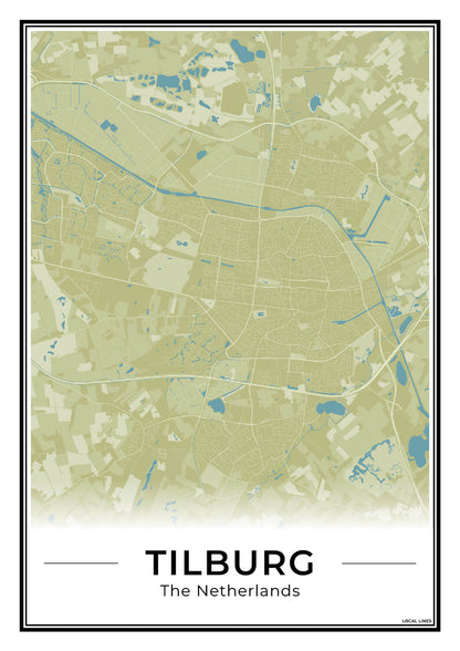 Plattegrond Tilburg Stad Moss