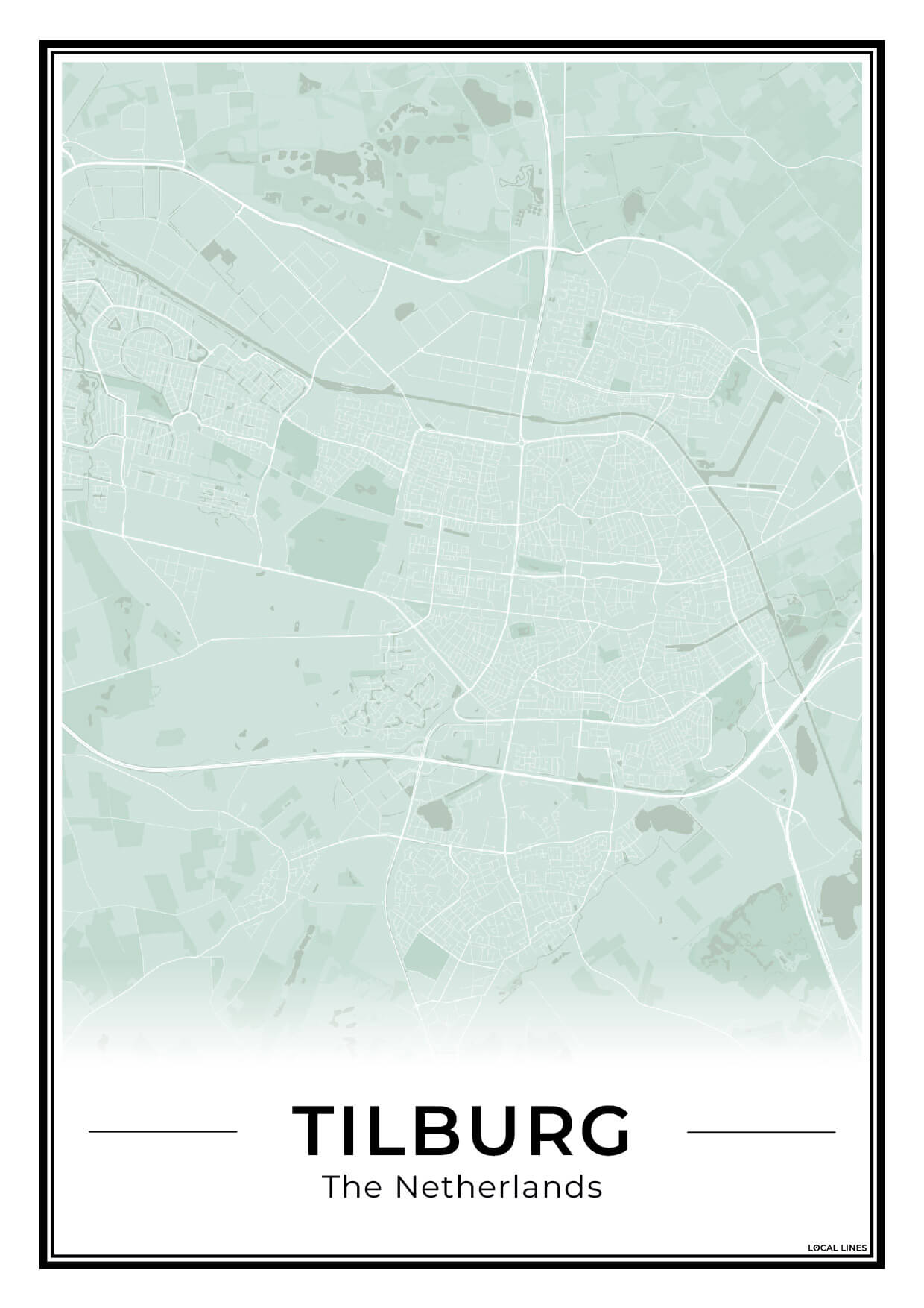 Plattegrond Tilburg Stad Sage