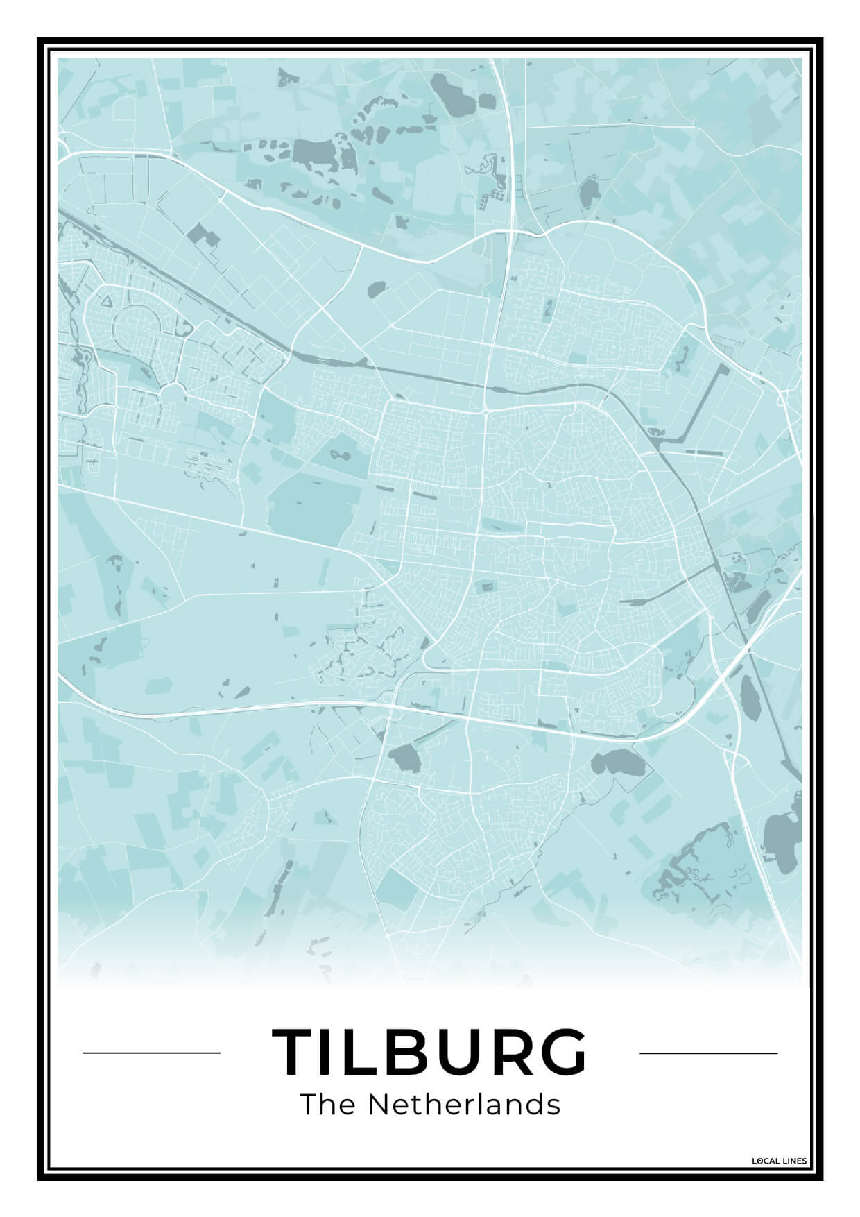 Plattegrond Tilburg Stad Sky