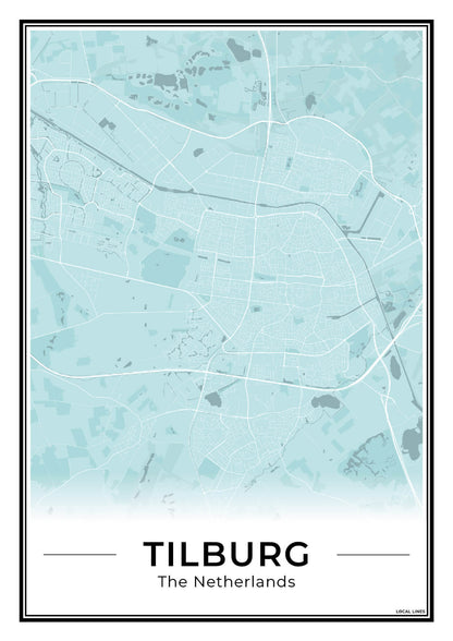 Plattegrond Tilburg Stad Sky
