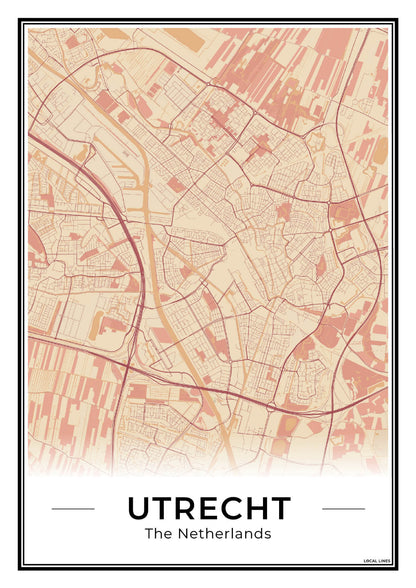 Plattegrond Utrecht Terracotta