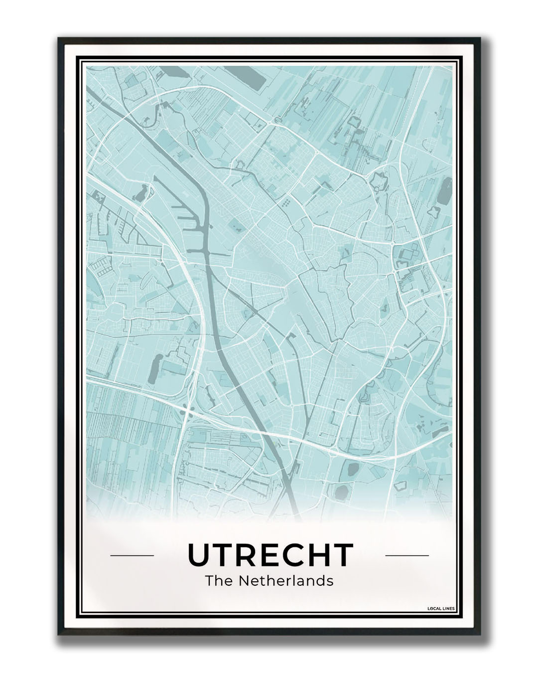 Plattegrond Utrecht Sky Ingelijst
