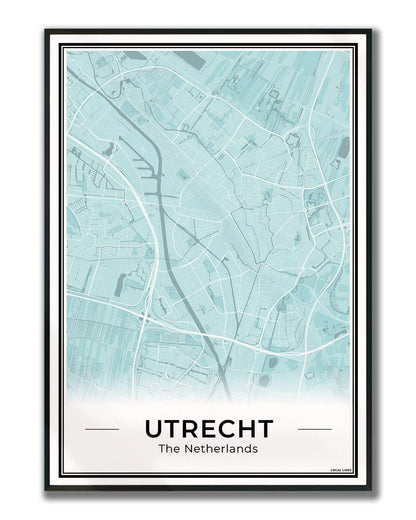 Plattegrond Utrecht Sky Ingelijst