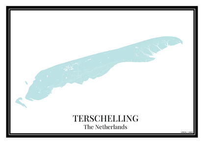 Terschelling - Poster Aqua Blue