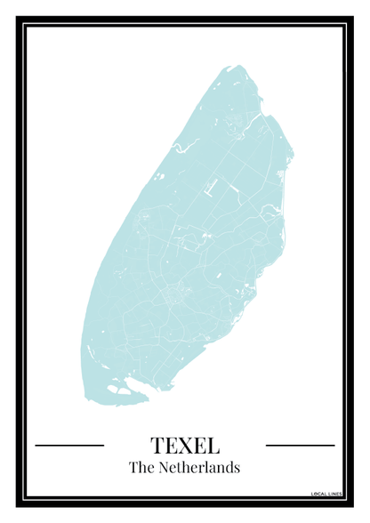 Texel - Poster Aqua Blue