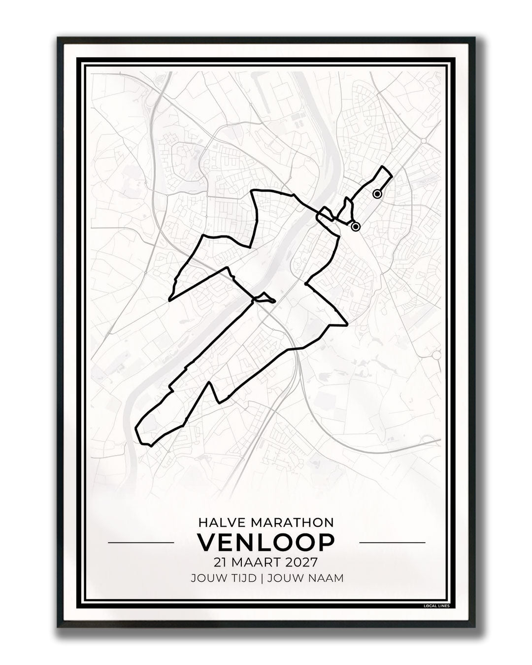 Venloop poster in lijst