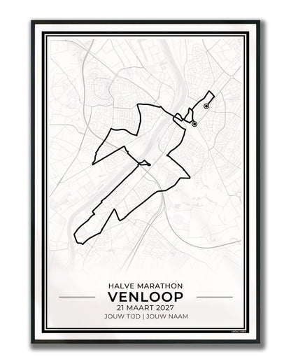 Venloop poster in lijst