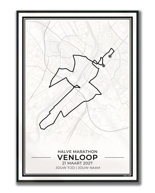 Venloop poster in lijst