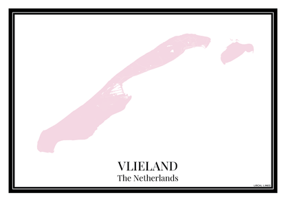 Vlieland - Poster Blush Pink