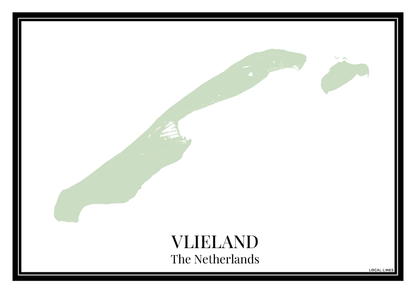 Vlieland - Poster Sage Green