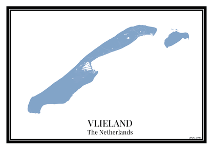 Vlieland - Poster Slate Blue