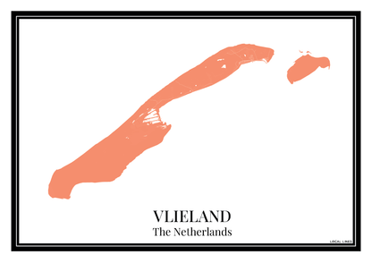 Vlieland - Poster Warm Peach