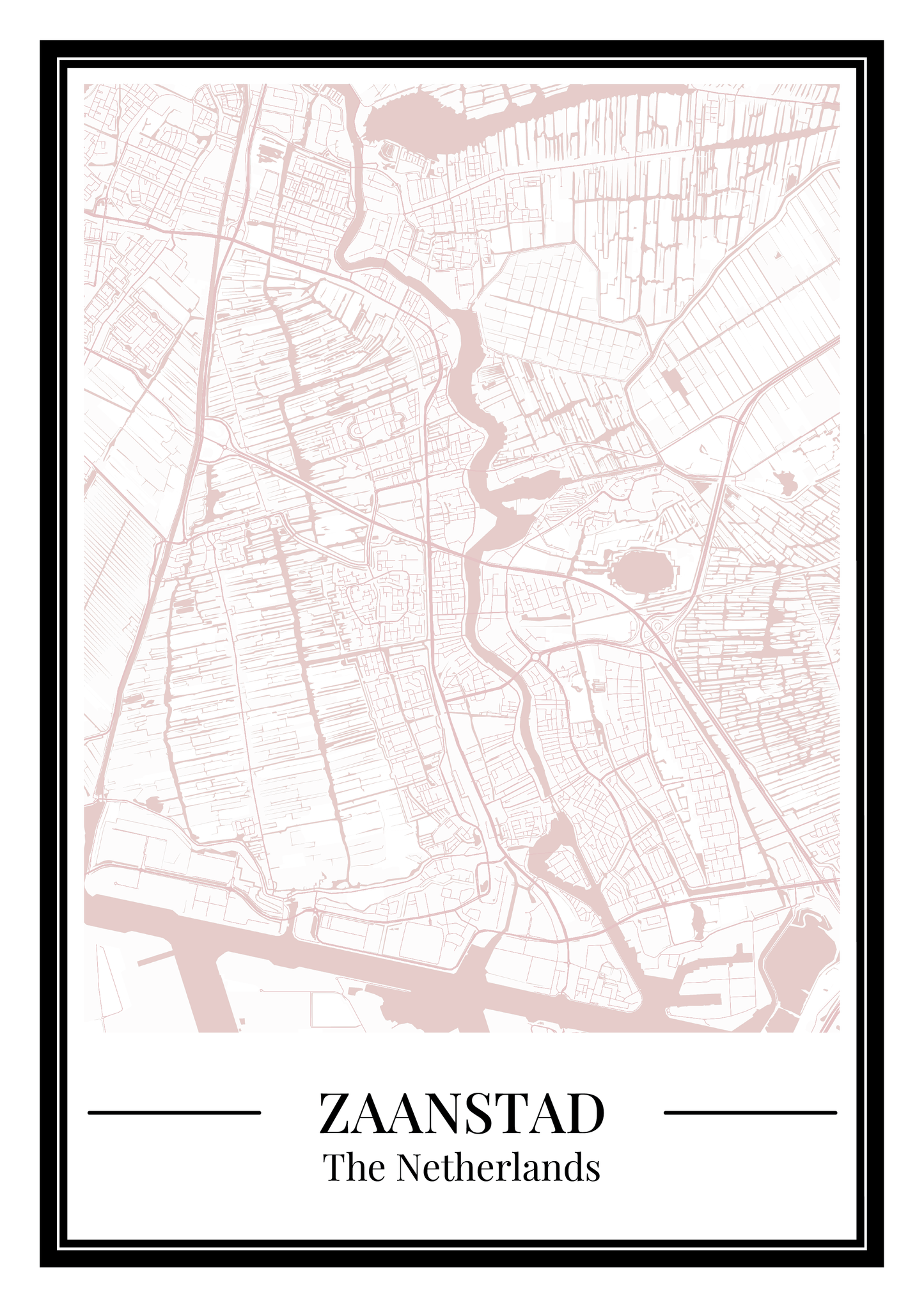 Zaanstad - Poster Blush Pink