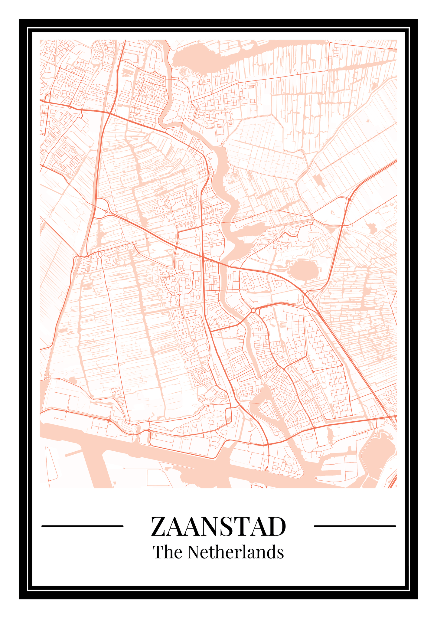 Zaanstad - Poster Warm Peach