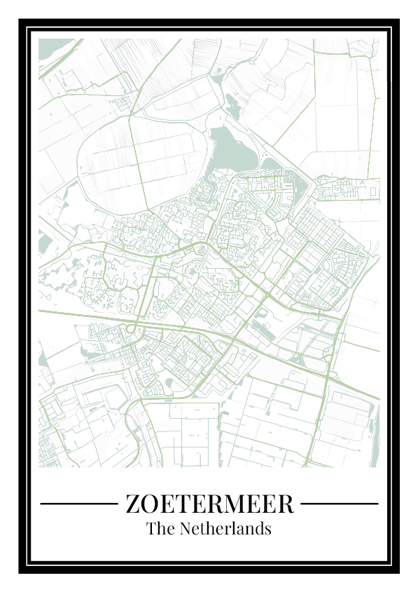 Zoetermeer - Poster Sage Green