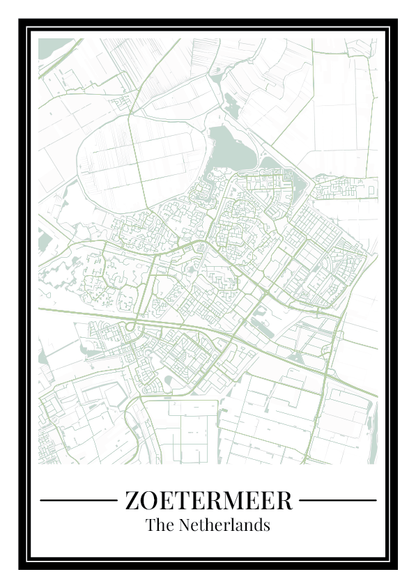 Zoetermeer - Poster Sage Green