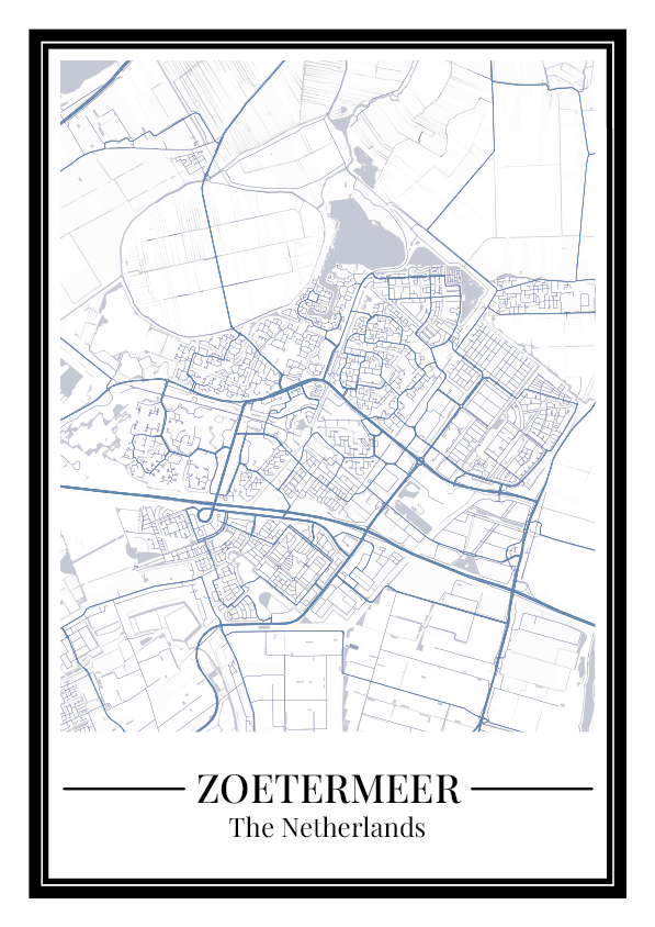 Zoetermeer - Poster Slate Blue