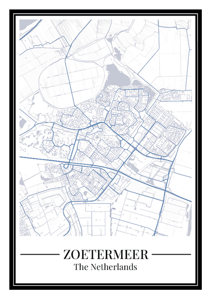 Zoetermeer - Poster Slate Blue