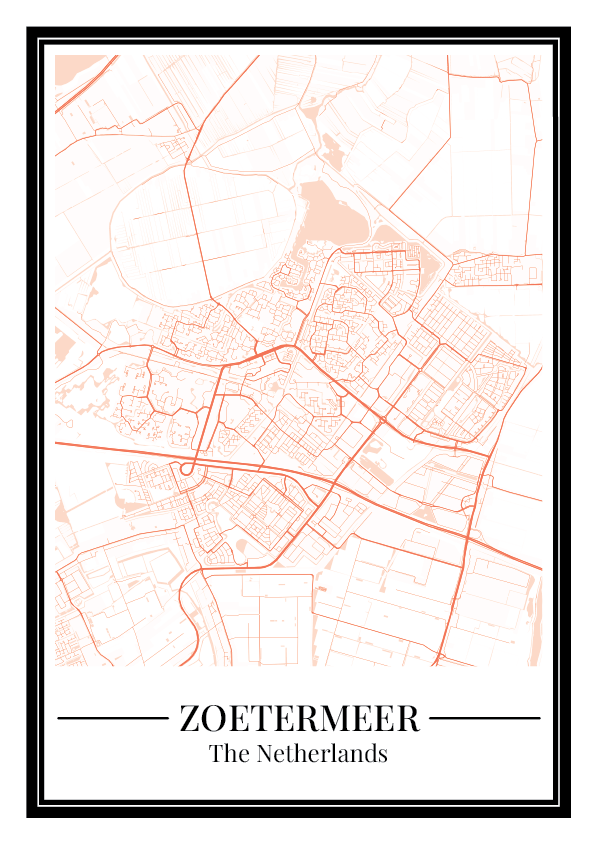 Zoetermeer - Poster Warm Peach