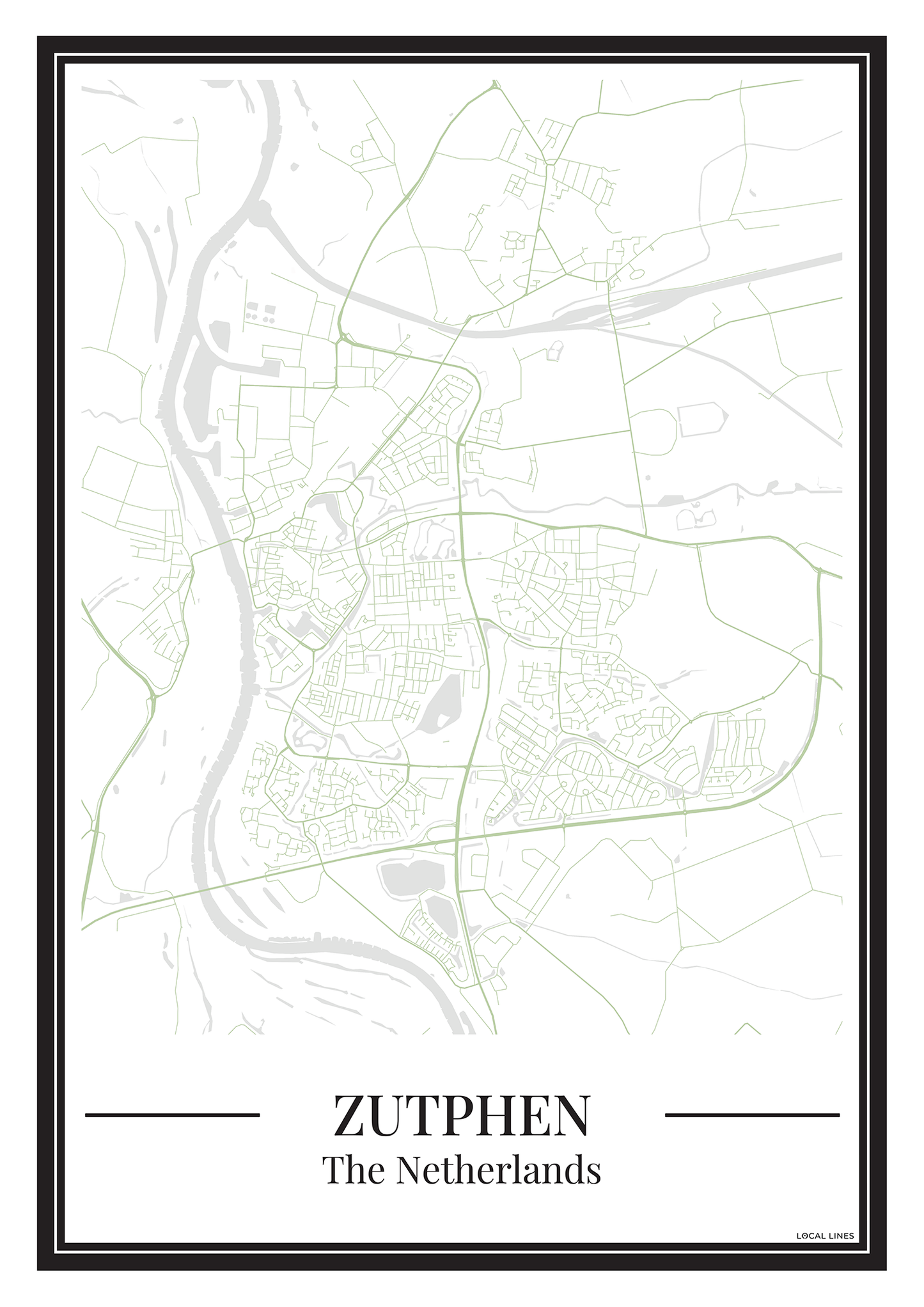 Zutphen - Poster Sage Green